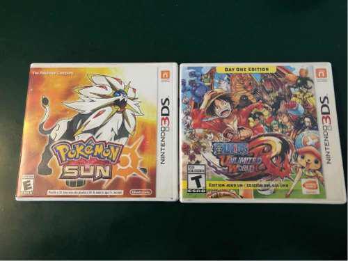 Pokemon Sol Y One Piece Unlimited Worl Para Nintendo 3ds