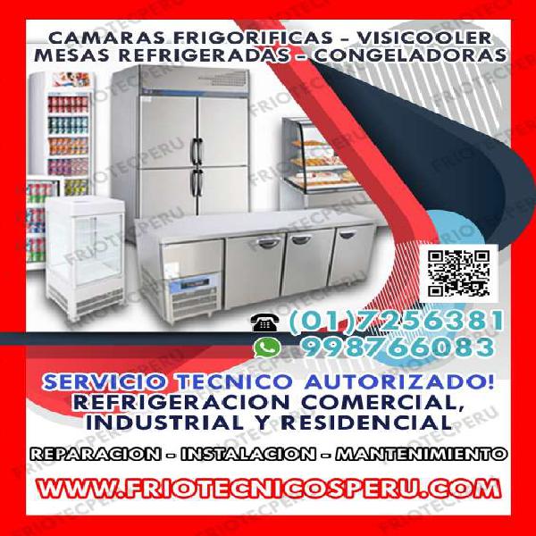 Reparacion de camaras frigorificas 998766083 en Lima