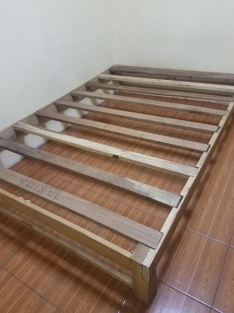 Tarima Base Cama de 2 Plazas Madera