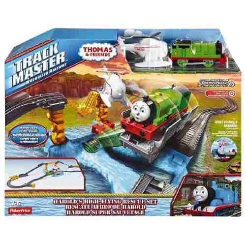 Tren Thomas Trackmaster Playset Harold High Flying Rescue
