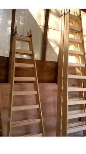 escalera de madera cachimbo tijera