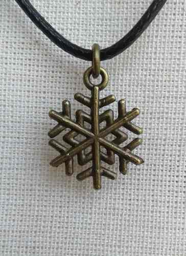 Collar/pulsera/llavero Copo De Nieve, Invierno