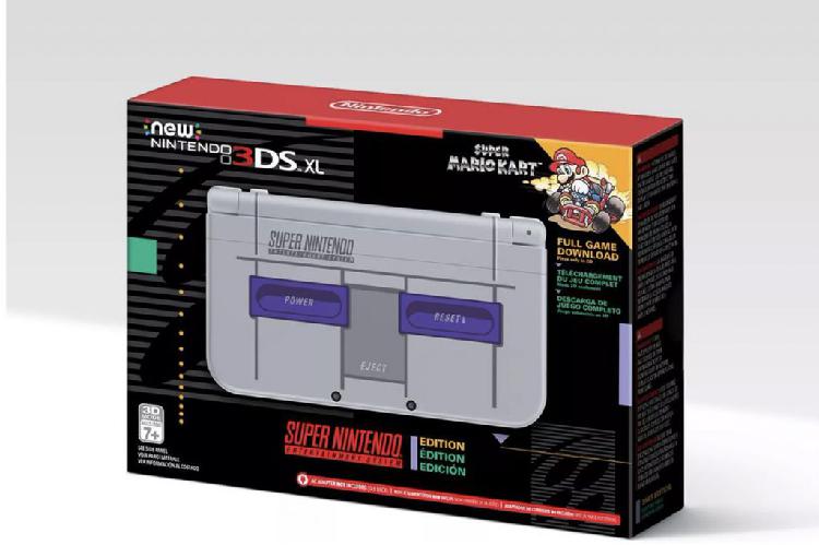 New Nintendo 3ds Xl edicion snes, flasheada con cristal y