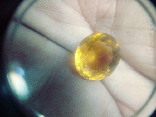 Piedra Citrino Brasileño Traslucido Carbochon 7.0 Ct