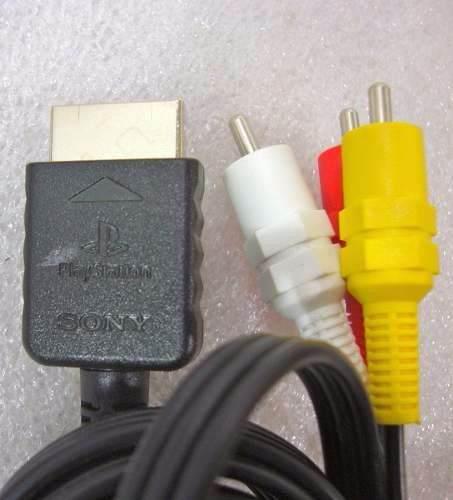 2 Cables Para Audio Y Video Para Playstation Ps1 Ps2 Ps3