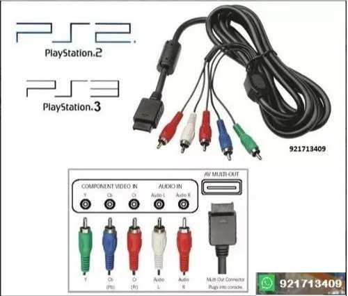 Cable Video Componente Playstation 2 Y Playstation 3