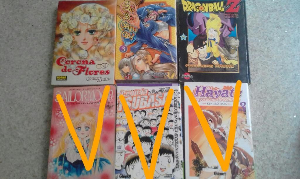 Mangas originales Dragom Ball Z Sailor Moom Detective conan