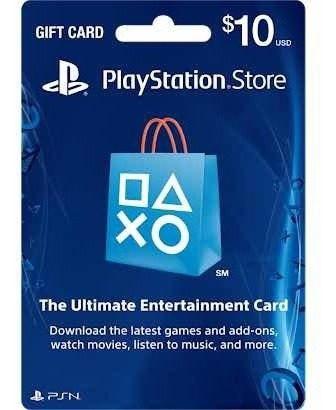 Tarjeta Playstation Psn Card $ 10 Dolares - Store Usa