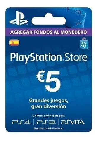 Tarjeta Playstation Psn Card 5 Euros - España