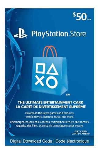 Tarjeta Playstation Psn Card $ 50 Dolares - Store Usa