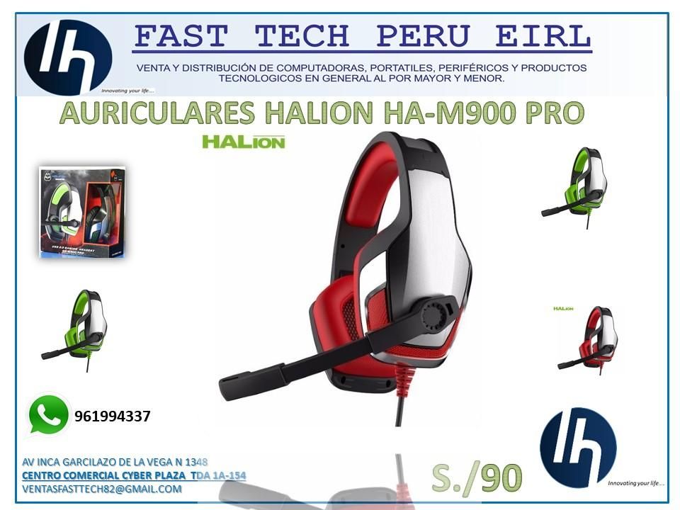 AUDIFONOS HALION HAM900 PRO USB 2.0