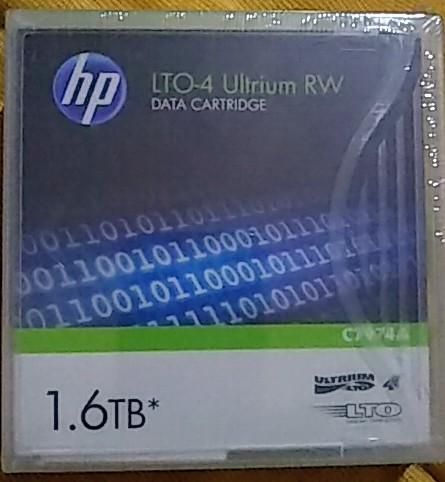 Cinta de Datos HP LTO4 Ultrium RW de 1,6 TB CA