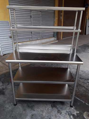 Mesa De Trabajo De Acero Inoxidable 304 Medidas 110x60x165cm