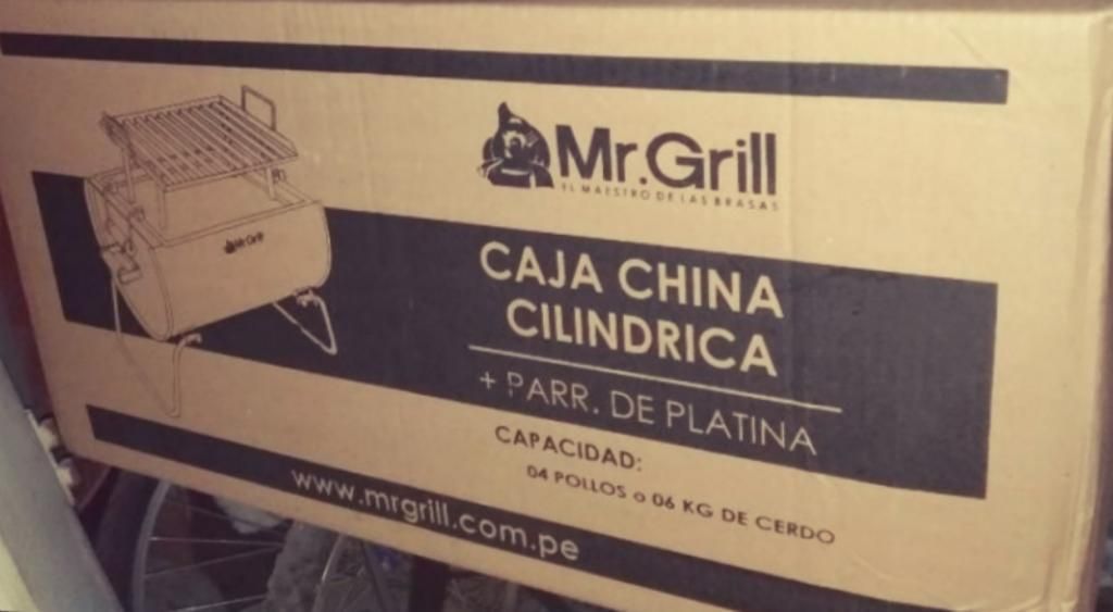 Mr. Grill Caja China Cilindrica
