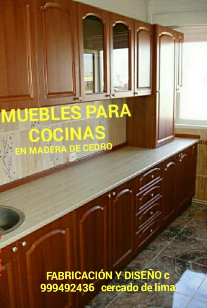 Mueble de Cocinas en Madera de Cedro