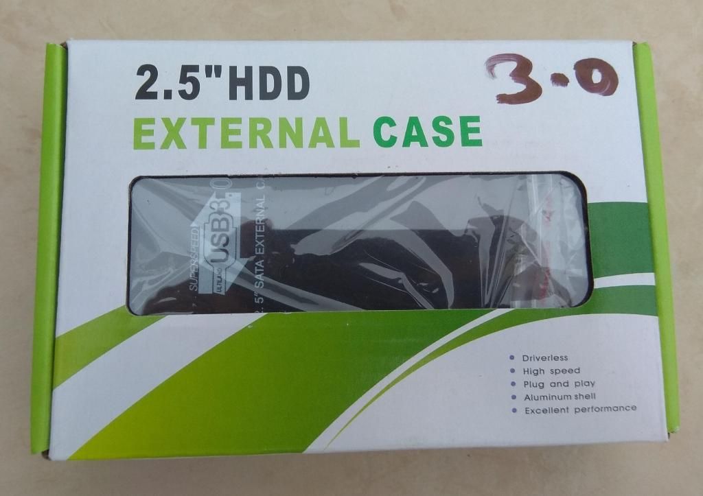CASE HDD O SSD EXTERNO USB3.0 DISCO DE LAPTOP NUEVO