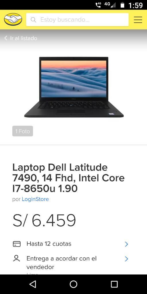 Laptop Dell I7