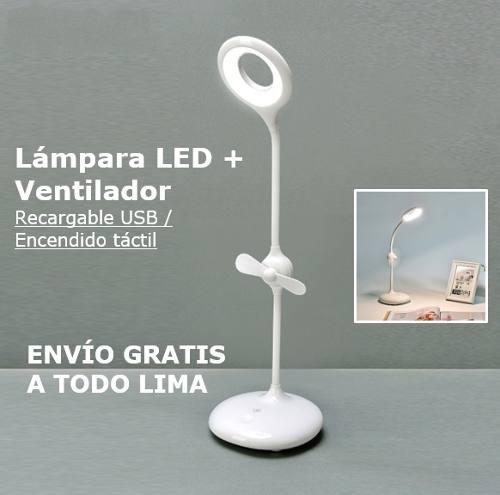 Lámpara Led + Ventilador (envío Gratis)