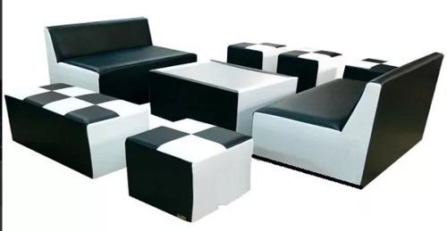 Muebles Puffs Modulares Lounge Juego De Sala Sillas Mesas