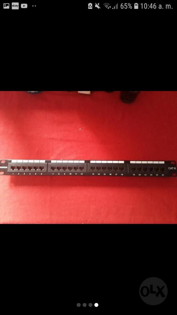 Patch Panel Rj45, Dixon Cat 6 Servidor