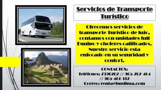 Servicios de transporte turístico en Lima