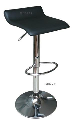 Silla Bar Mia -f Marca Heltal - Negro, Blanco Y Rojo