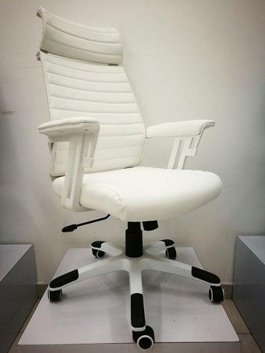 Sillón Presidente Gama Alta Apoyo Lumbar Q941 Color Blanco