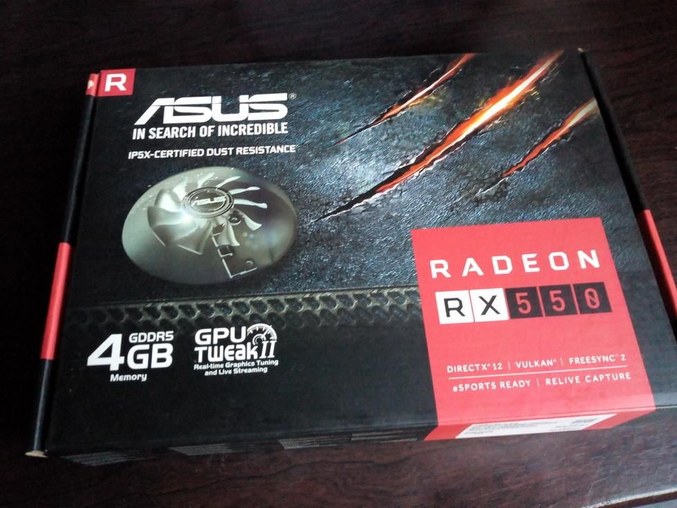 tarjeta de Video Gamer 4GB Radeon RX 550
