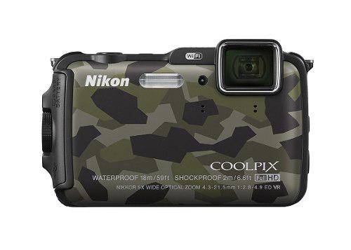 Cámara Acuática Nikon Coolpix Aw120 Camuflaje