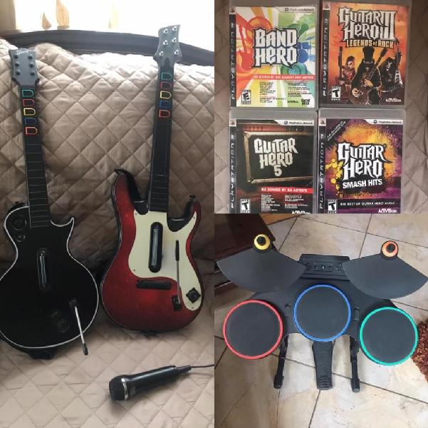 Guitar Hero Ps3 Pack Completo 4 Juegos