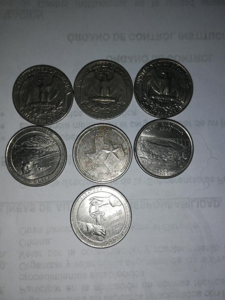 Monedas de Un Quarter Dollar