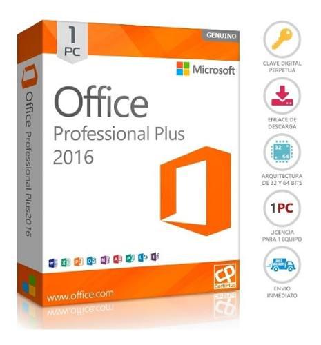 Office 2016 Pro Plus 32/64bits Licencia Original Permanente