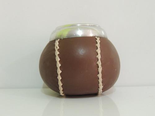 Venta Mate Original Argentino De Calabaza Forrado En Cuero