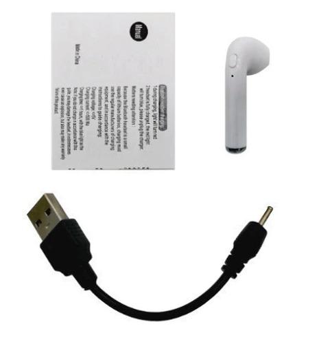 1 I7s Tws Auricular Bluetooth Estéreo + Cable Carga Usb