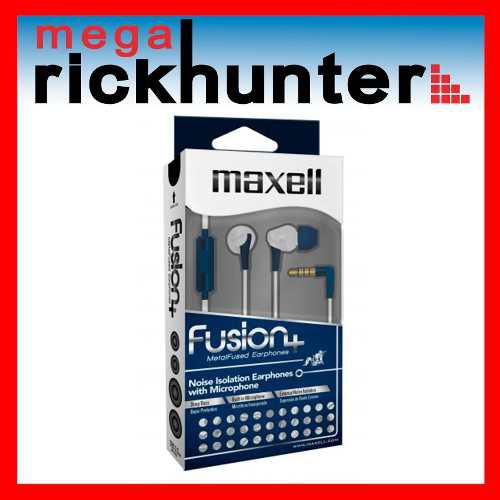 Audifono Handsfree Maxell Fusion + Cancelacion Ruidos Azul