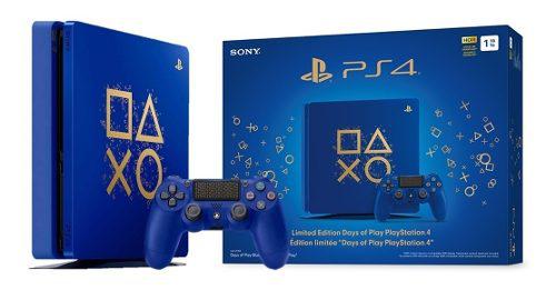 Consola Ps4 Playstation 4 Slim 1tb Azul Edición Limited
