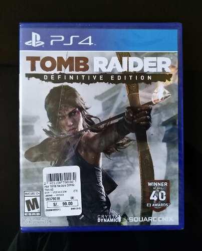 Tomb Rider Ps4 - Nuevo Y Sellado - Edición Definitiva.