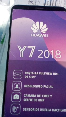 Celular Huawei Y 7. 2018 Color Azul Metalico,nuevo