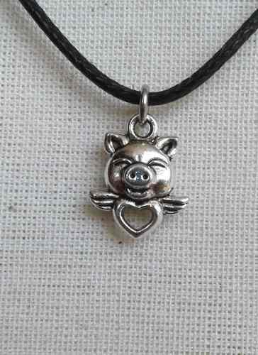 Collar/pulsera/llavero De Chanchito, Cerdito Alado, Pig