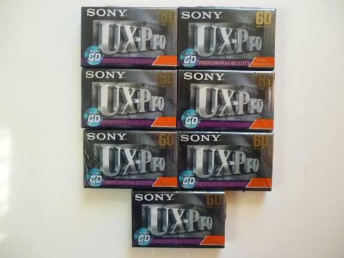 7 Cassette En Blanco Cromados Sony / Ux-pro X 100 Soles