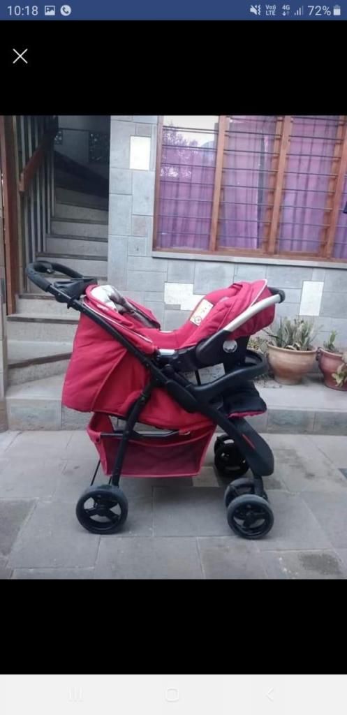 Coche para Bebe con silla portatil Baby Infanti