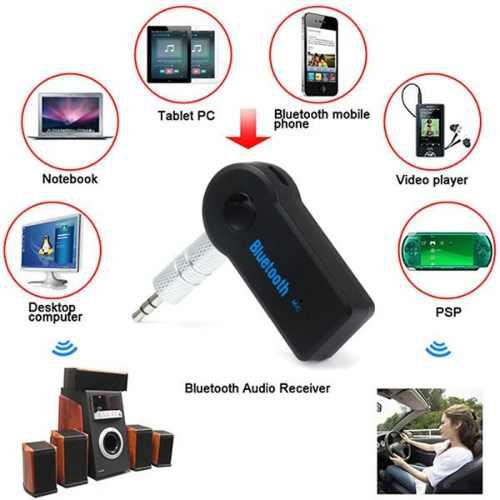 Receptor Adaptador Bluetooth Con Audio Auto Carro Sonido Aux