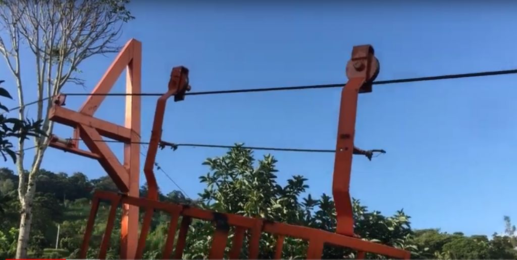 Teleférico para cosechas