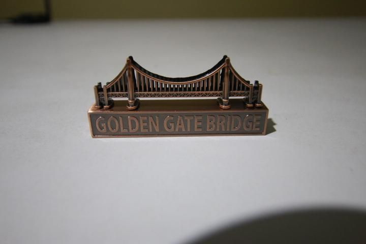 san francisco golden gate souvenir miniatura metal tajador