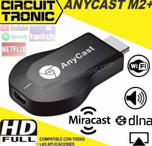 Anycast M2+ Chromecast Proyector Pantalla Tv Miracast Dongle