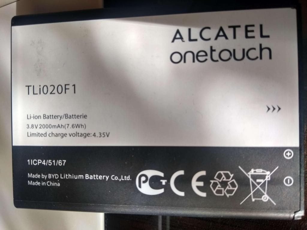 Bateria Alcatel TLi020F1