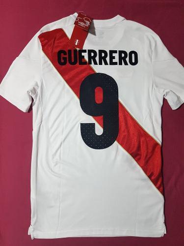Camiseta Peru Rusia 2018 #9 Paolo Guerrero Talla Small