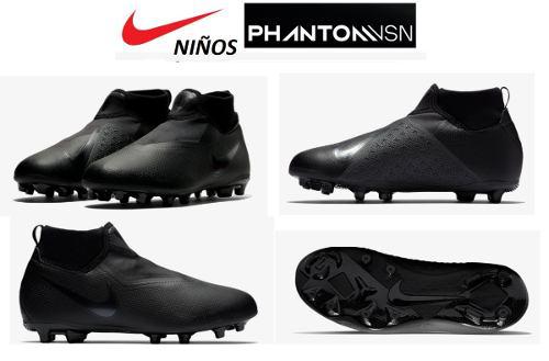 Chimpunes Nike De Niños 2018 Negros Fg Nuevos Originales