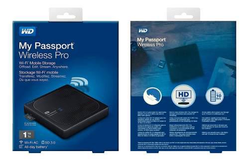 Hdd Externo 2.5 Wd My Passport Wireless Pro 1tb Wi-fi