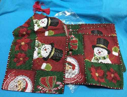 Juego 6 Individuales 1 Camino Para Mesa Navidad Casaluna